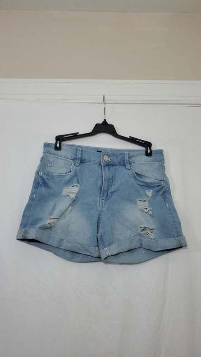 Dollhouse Pants - Dollhouse Distressed Light Wash Denim Shorts Size 7/8